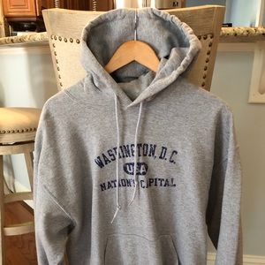 Grey Washington D.C. sweatshirt hoodie